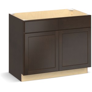 RELIABILT Parkstone II Sink Base, Espresso Stained, 42" W, 2 Doors, Fully Assembled - 641035 | Lowe's Pro Supply